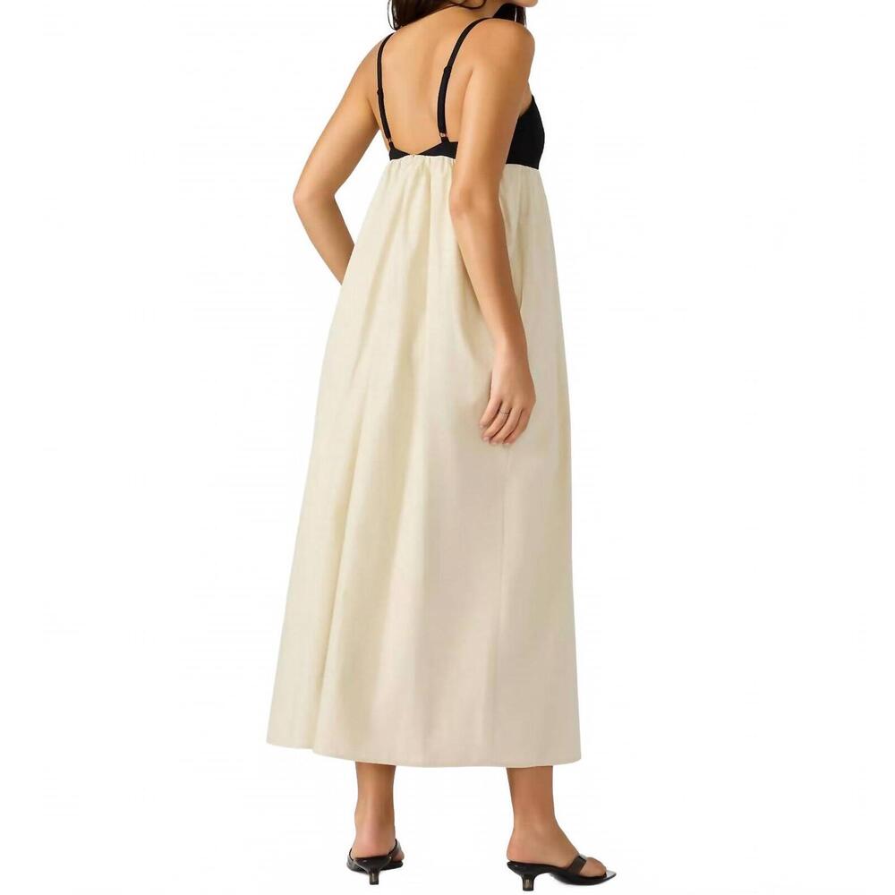 NEW STEVE MADDEN emmaline maxi dress in white/black - Picture 3 of 4